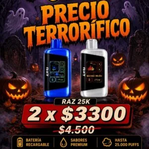 x2 Raz 25k puff