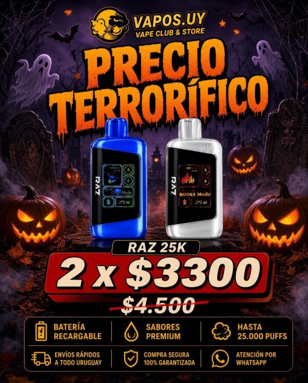 x2 Raz 25k puff